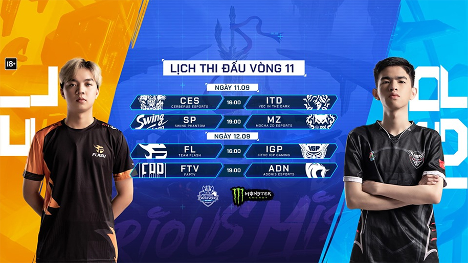 Kết quả Đấu Trường Danh Vọng Mùa Đông ngày 11/9