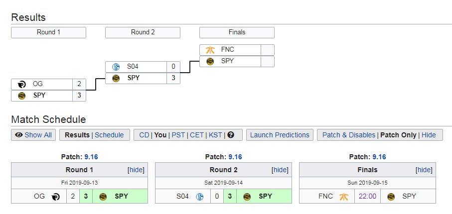 Lịch thi đấu vòng loại CKTG 2019 khu vực LEC; Fnatic vs SPY Lịch thi đấu vòng loại CKTG 2019 khu vực LEC; Fnatic vs SPY