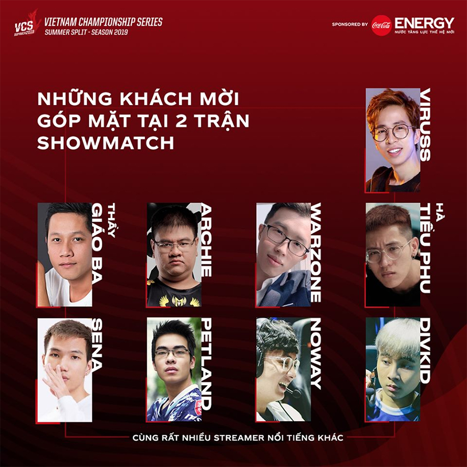 Showmatch chung kết VCS sôi động với dàn khách mời khủng