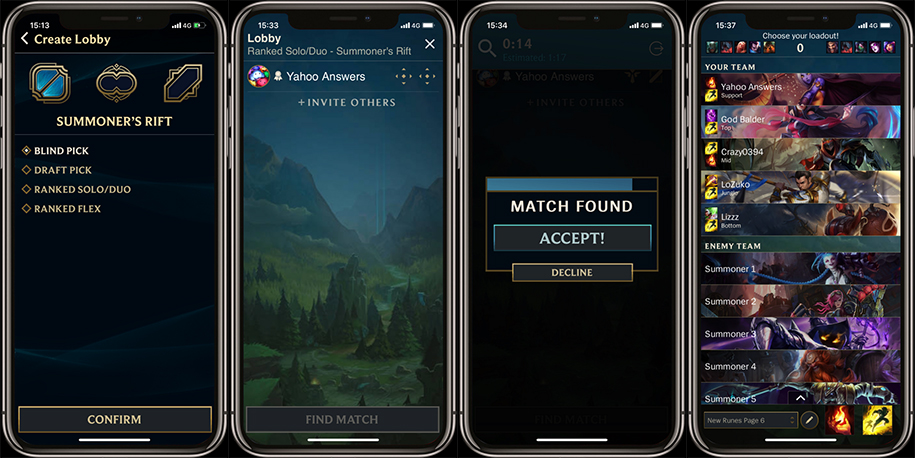 Mimic - Ứng dụng tìm trận cho game thủ LMHT