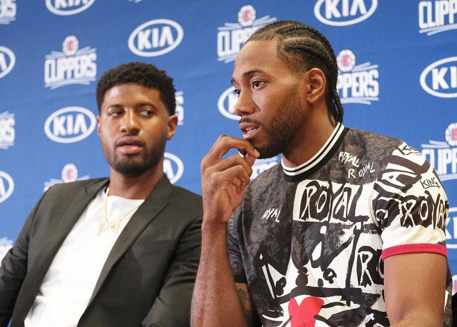 Vui vẻ như Paul George, Kawhi Leonard trước thềm mùa giải mới