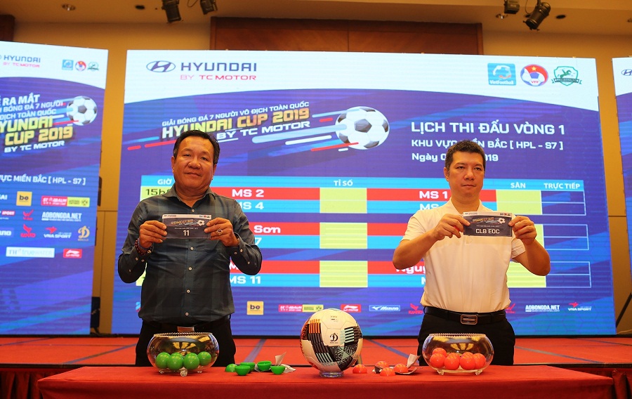 Ra mắt Giải bóng đá 7 người vô địch toàn quốc Hyundai Cup 2019 by TC Motor