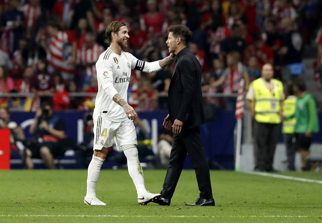 Ramos có thể bị cấm 4 trận vì xúc phạm HLV Atletico