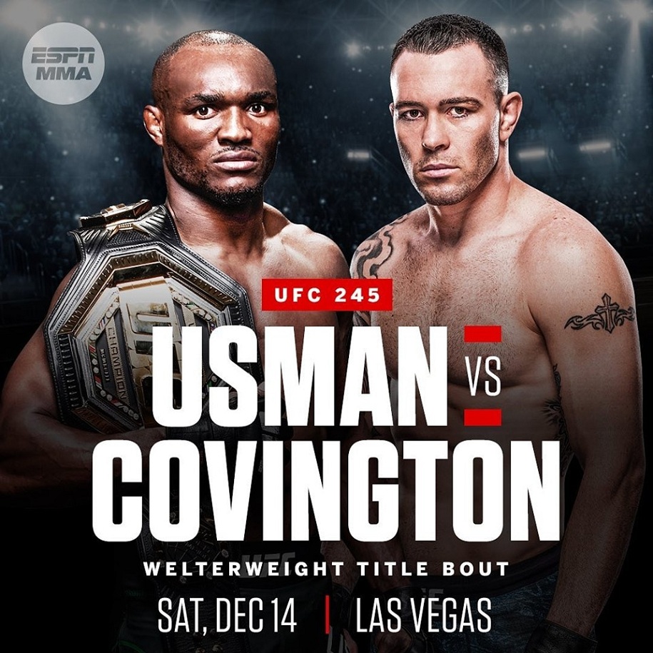 Kamaru Usman sẽ thượng đài với Colby Covington tại UFC 245 Kamaru Usman sẽ thượng đài với Colby Covington tại UFC 245