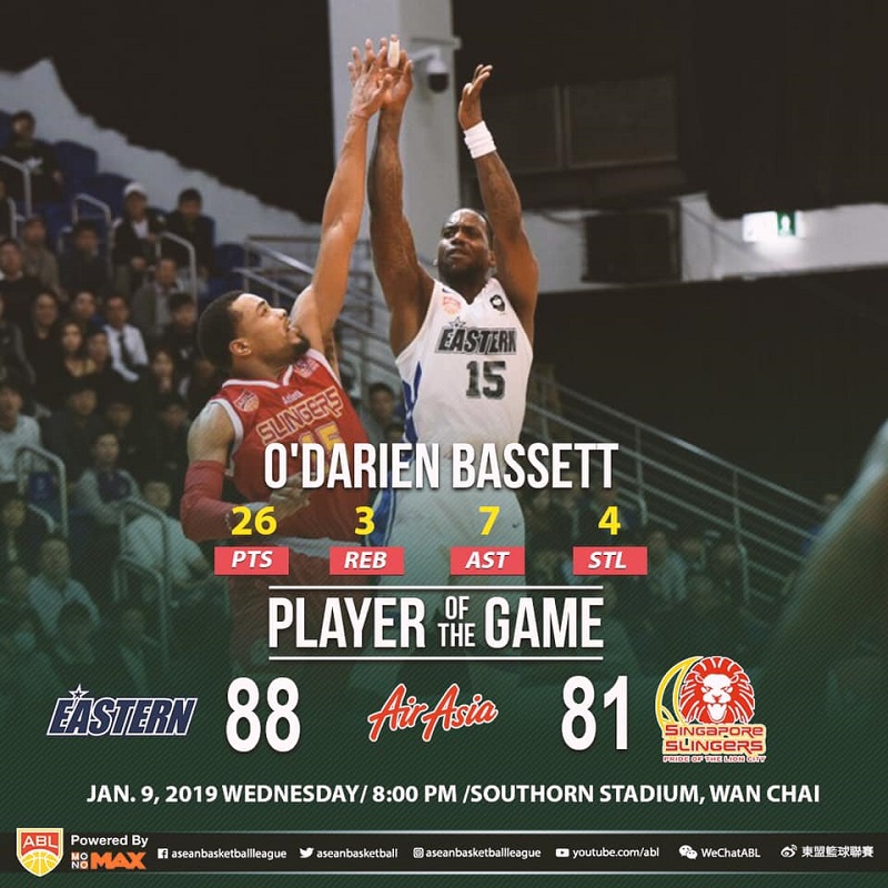 Hong Kong Eastern 88-81 Singapore Slingers: Ngôi sao mới tỏa sáng