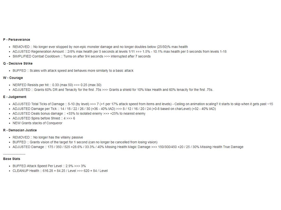 Liên Minh 9.20: Garen được buff mạnh, có lối build mới?