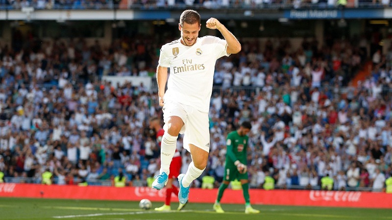 Hazard ghi bàn đầu tiên giúp Real Madrid xây chắc ngôi đầu La Liga