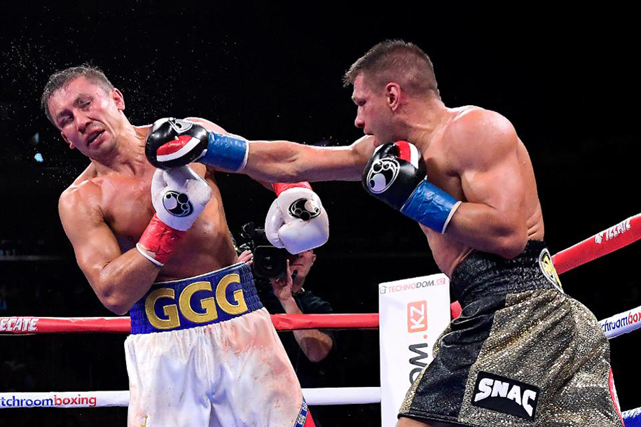 Gennady ‘Triple G’ Golovkin và tình cảnh sau trận đấu với Derevyanchenko Gennady ‘Triple G’ Golovkin và tình cảnh sau trận đấu với Derevyanchenko