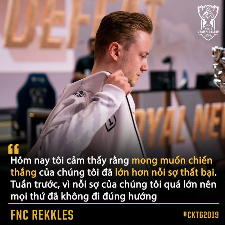 Rekkles - MVP của loạt trận lượt về bảng tử thần CKTG 2019