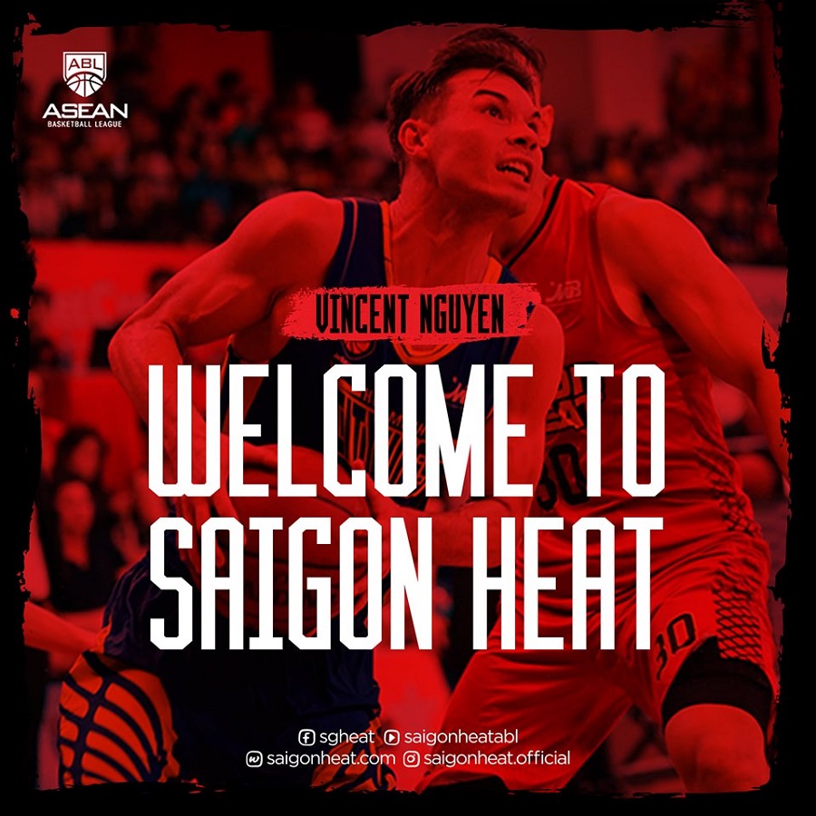 Chính thức: Vincent Nguyễn khoác áo Saigon Heat tại ABL 10