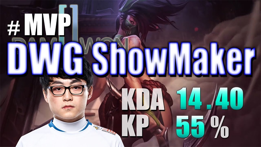 MVP CKTG 2019 ngày 8: DWG Showmaker