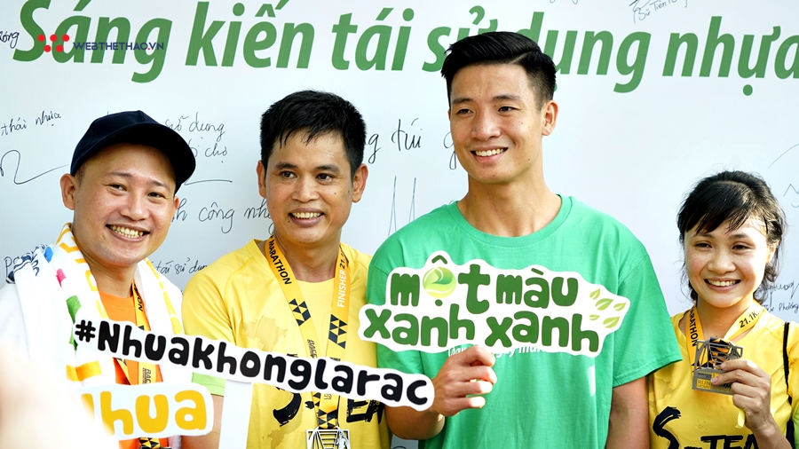 Bùi Tiến Dũng và chiến dịch bảo vệ môi trường cùng Longbien Marathon 2019