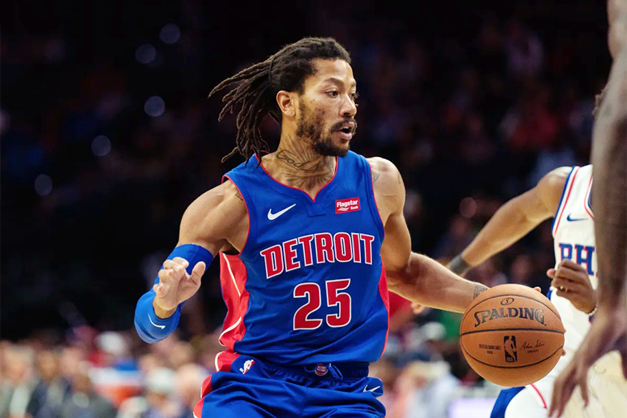 Derrick Rose cực "cháy" cũng không gánh nổi Detroit Pistons đến chiến thắng