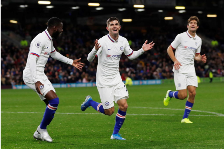 Hat-trick của "Captain" Pulisic nhấn chìm Turf Moor, Chelsea thắng trận thứ 7 liên tiếp