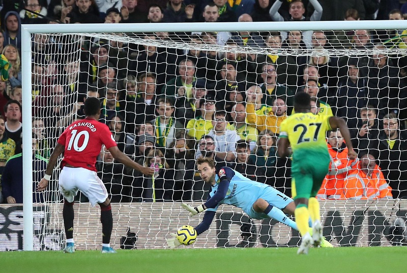 MU lập kỷ lục sút hỏng phạt đền ở trận thắng Norwich