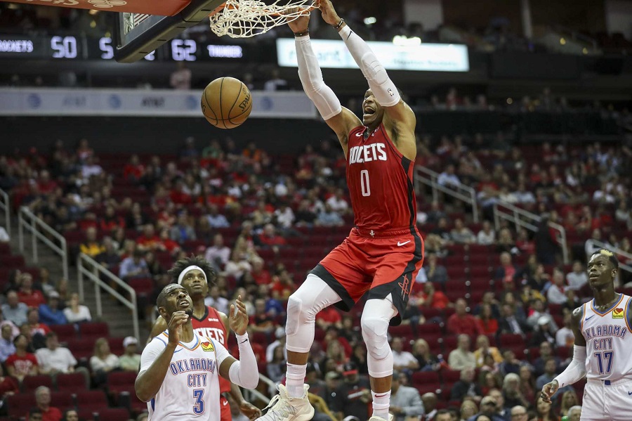 Russell Westbrook gieo rắc nỗi buồn lên đội bóng cũ trong ngày gặp mặt