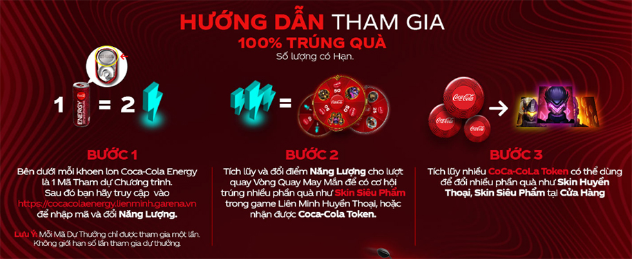 Nhận Giftcode miễn phí với sự kiện Bật nắp CocaCola Energy