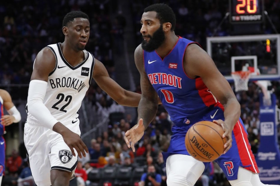 Andre Drummond ném phạt xuất thần, Detroit Pistons thắng Brooklyn Nets nghẹt thở