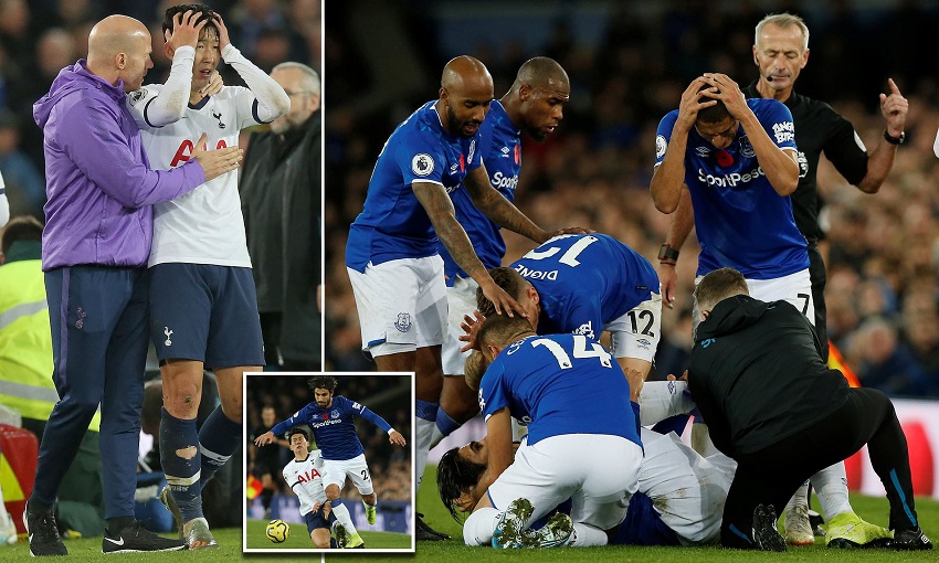 Son Heung Min khóc sau khi gây chấn thương ghê rợn cho Andre Gomes