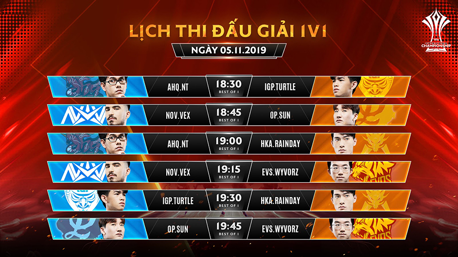 Công bố lịch thi đấu và chi tiết giải 1v1 Liên Quân AIC 2019
