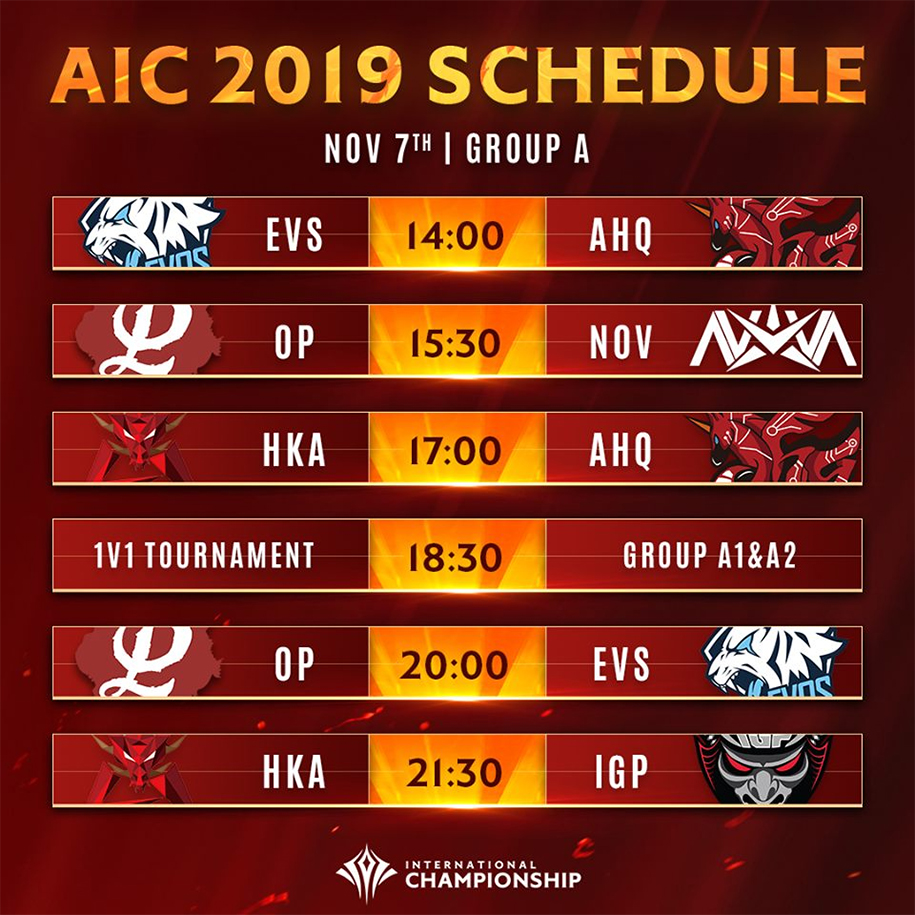 Kết quả AIC Liên quân 2019 ngày 5/11: Tạm hoãn vì sự cố