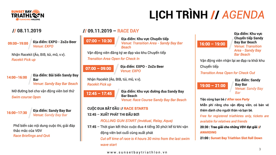 Những điều cần biết về giải 3 môn phối hợp Sunset Bay Triathlon 2019 Những điều cần biết về giải 3 môn phối hợp Sunset Bay Triathlon 2019