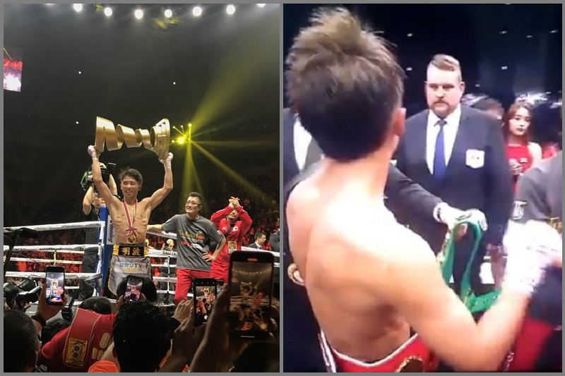 Naoya Inoue từ chối đai WBC ngay trên võ đài