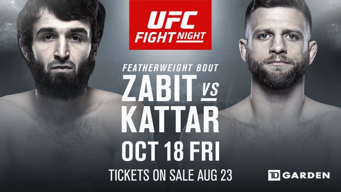 TRỰC TIẾP UFC Fight Night 163: Zabit Magomedsharipov vs Calvin Kattar vào lúc 2h sáng