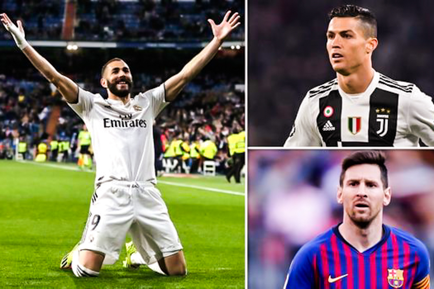 Benzema đạt hiệu suất ghi bàn tốt hơn cả Messi và Ronaldo