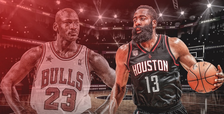 James Harden vượt mặt Michael Jordan trong danh sách ghi điểm