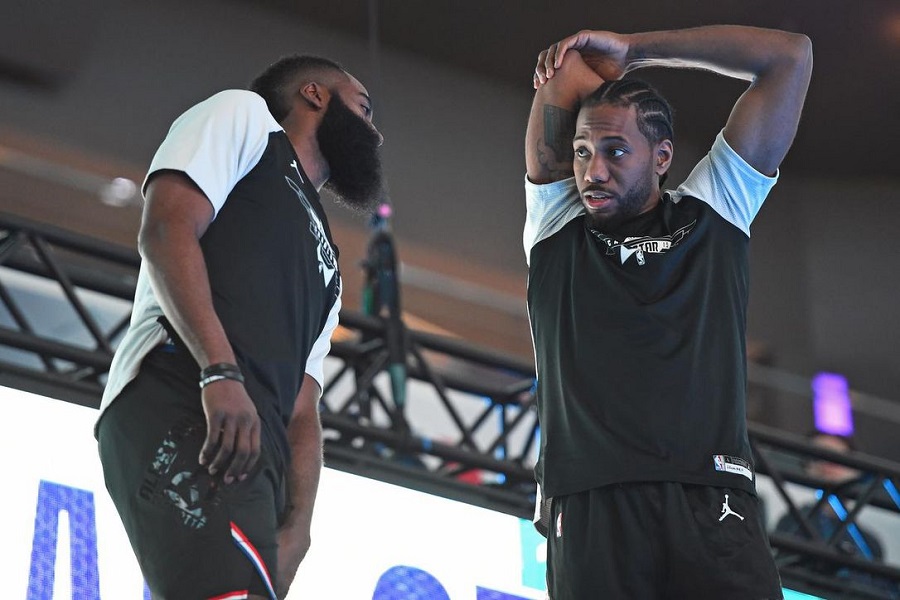 Lịch thi đấu NBA ngày 14/11: Xem James Harden đối đầu Kawhi Leonard