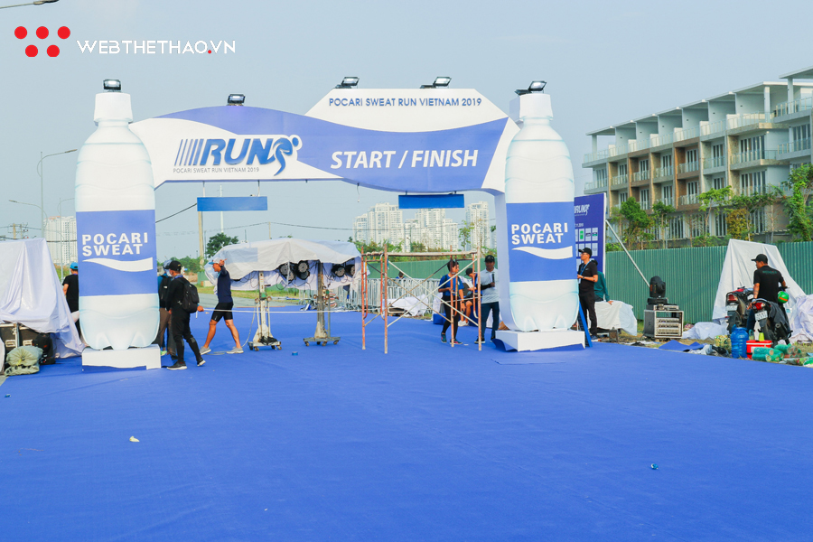 Công tác chuẩn bị - đường đua Pocari Sweat Run Việt Nam 2019 đã sẵn sàng
