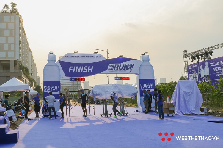 Công tác chuẩn bị - đường đua Pocari Sweat Run Việt Nam 2019 đã sẵn sàng
