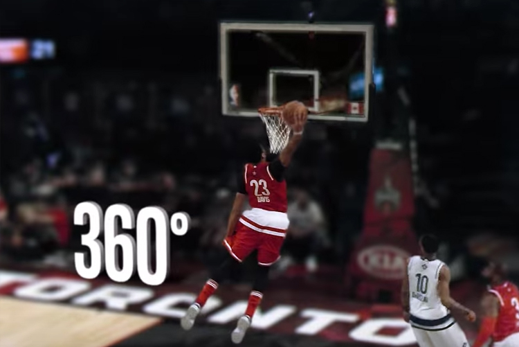 NBA bùng nổ với Công nghệ làm chậm 360 độ của Intel