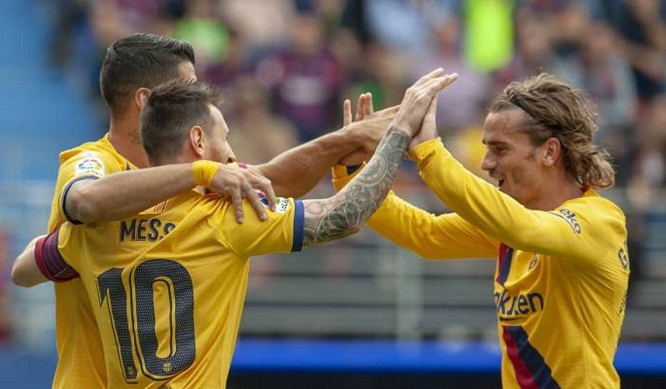 Tam tấu Barca ghi bàn nhiều hơn 14 đội bóng ở La Liga mùa này