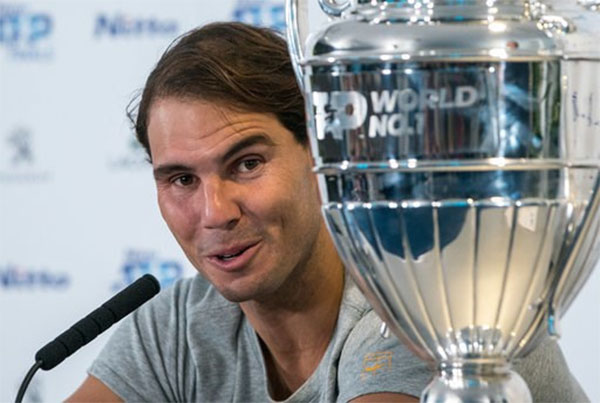 BXH quần vợt nam thế giới 2019 mới nhất: Nadal vẫn số 1, Federer giữ số 3