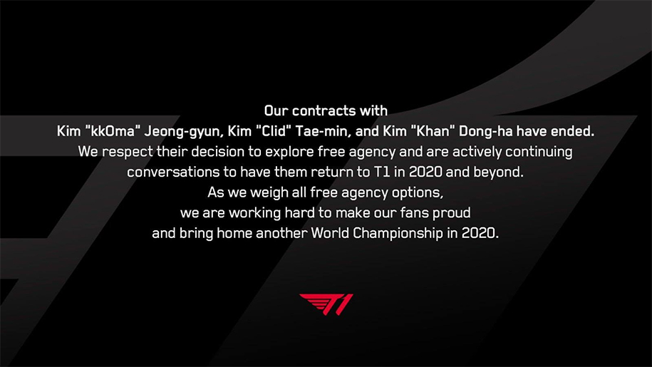 Tin chuyển nhượng LMHT 19/11: SKT T1 chia tay HLV kkOma, Clid và Khan?