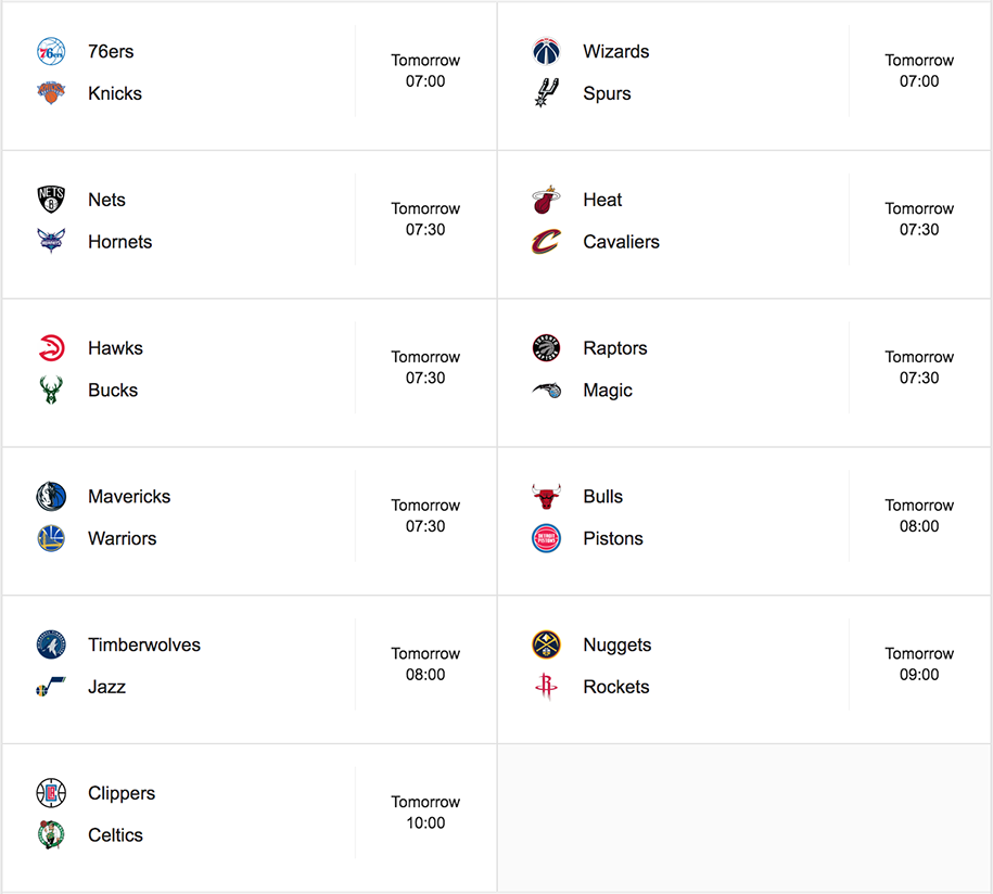 Lịch thi đấu NBA ngày 21/11: Boston Celtics đại chiến LA Clippers Lịch thi đấu NBA ngày 21/11: Boston Celtics đại chiến LA Clippers