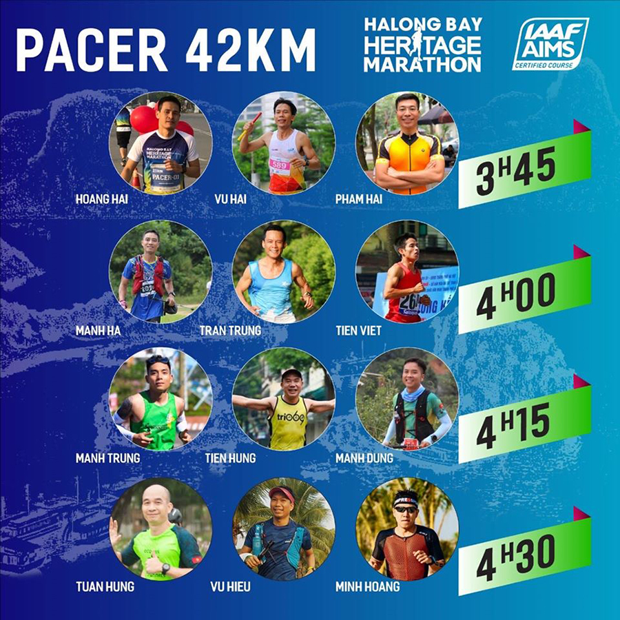 Halong Bay International Heritage Marathon 2019 ra mắt dàn pacer “chạy siêu lầy, đầy cá tính” Halong Bay International Heritage Marathon 2019 ra mắt dàn pacer “chạy siêu lầy, đầy cá tính”