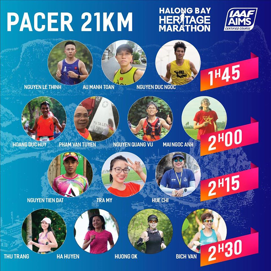 Halong Bay International Heritage Marathon 2019 ra mắt dàn pacer “chạy siêu lầy, đầy cá tính” Halong Bay International Heritage Marathon 2019 ra mắt dàn pacer “chạy siêu lầy, đầy cá tính”