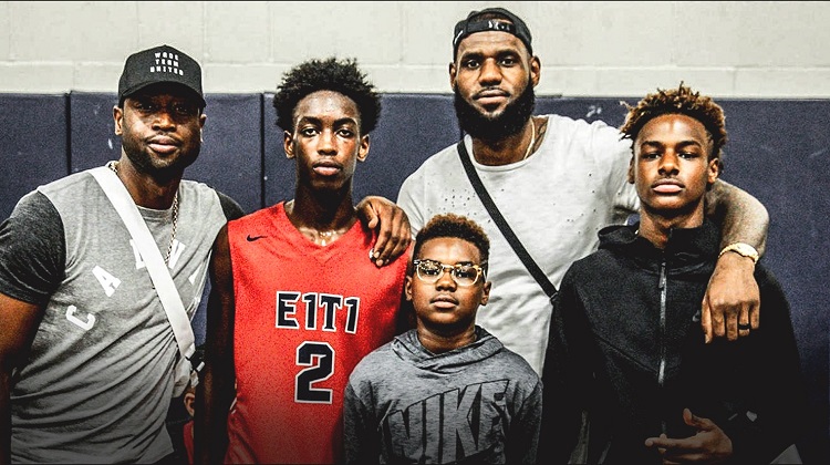 Con trai của LeBron James và Dwyane Wade được chú ý hơn nhiều đội NBA
