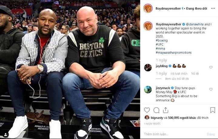Floyd Mayweather nhá hàng sự kiện khủng với Dana White vào năm 2020