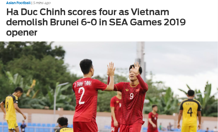 Báo châu Á nói gì về U22 Việt Nam sau trận đấu với U22 Brunei?