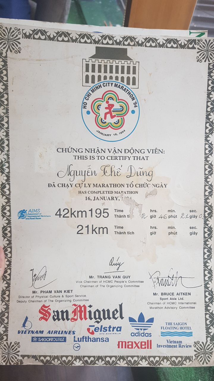 VĐV U70 từng chạy marathon 1992 quay trở lại đường đua HCMC Marathon 2019