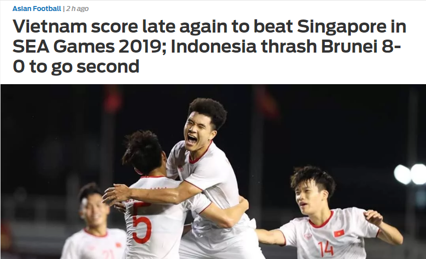 Báo châu Á nói gì về U22 Việt Nam sau trận đấu với Singapore