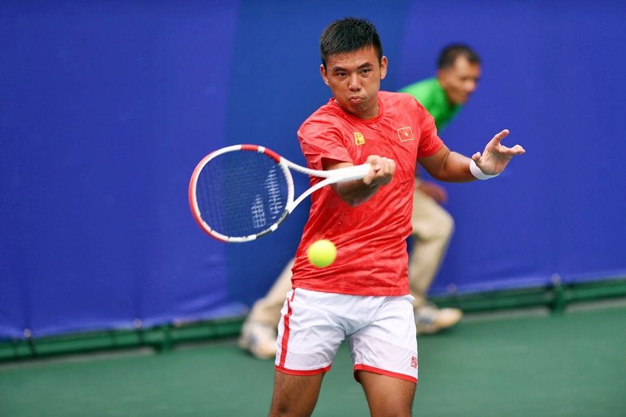 Chùm ảnh Daniel Nguyễn và Lý Hoàng Nam viết nên lịch sử khi lọt vào CK đơn nam tennis SEA Games 30