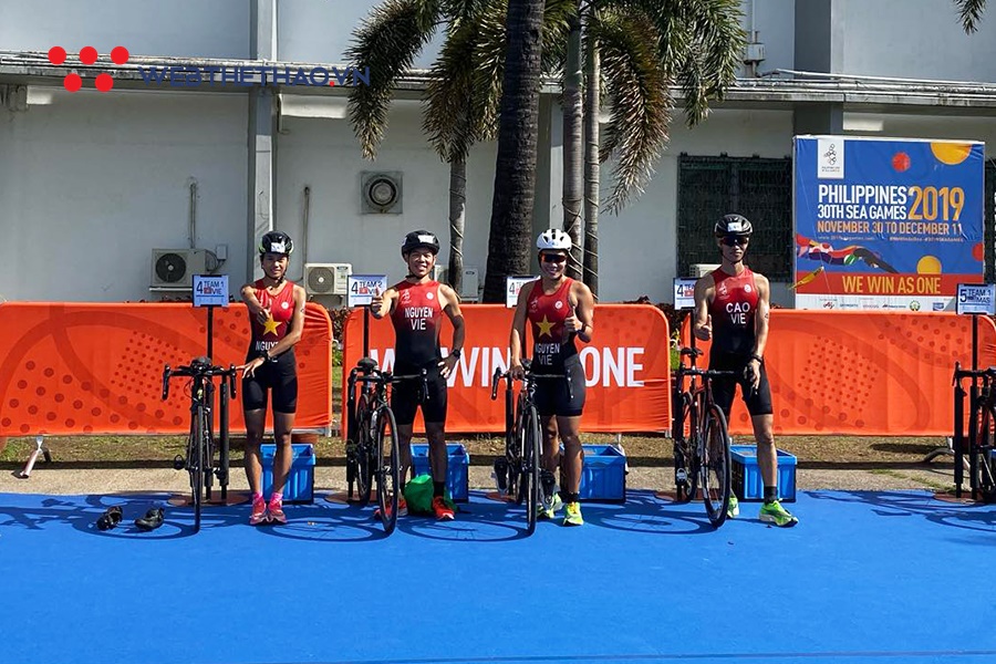 Xếp hạng tư duathlon hỗn hợp tiếp sức, đoàn Việt Nam kết thúc lần đầu dự SEA Games Xếp hạng tư duathlon hỗn hợp tiếp sức, đoàn Việt Nam kết thúc lần đầu dự SEA Games