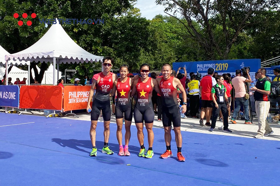 Xếp hạng tư duathlon hỗn hợp tiếp sức, đoàn Việt Nam kết thúc lần đầu dự SEA Games Xếp hạng tư duathlon hỗn hợp tiếp sức, đoàn Việt Nam kết thúc lần đầu dự SEA Games