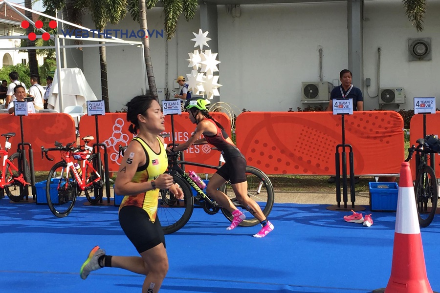 Xếp hạng tư duathlon hỗn hợp tiếp sức, đoàn Việt Nam kết thúc lần đầu dự SEA Games Xếp hạng tư duathlon hỗn hợp tiếp sức, đoàn Việt Nam kết thúc lần đầu dự SEA Games