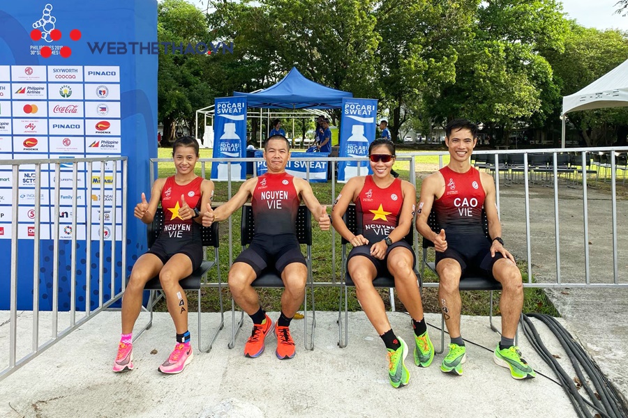 Xếp hạng tư duathlon hỗn hợp tiếp sức, đoàn Việt Nam kết thúc lần đầu dự SEA Games